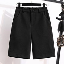 여성 겨울 모직 반바지 5부 빅사이즈