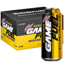Mountain Dew Energy Drink 미국 마운틴듀 게임 퓨얼 트로피칼 스트라이크 에너지 드링크 음료 16oz(473ml) 12캔