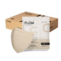 플로우황사방역마스크(KF94)(대형), 50매, 베이지