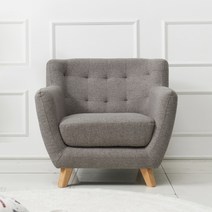 필우드가구 에이미 패브릭소파, 그레이색상_1인용