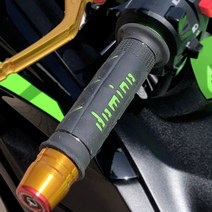 가와사키 닌자400 튜닝 도미노 슈퍼소프트 레이싱 그립 전년식 사용가능, GREEN - 그린