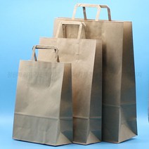 정원패키지 크라프트쇼핑백 자동쇼핑백10장단위(3가지사이즈), 중(26cm*9cn*36cm)=10장, 1개