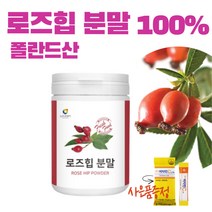 로즈힙 퓨레 분말 가루 파우더 주스 원액 차 열매 추출분말 100% 로즈힘 로즈휩 효능 천연 들장미 다이어트 해독 갱년기 이너 클렌즈 대용량(2통이상 구매시 사은품증정), 120gx1병