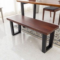 장미원목 우드슬랩 인테리어 2인 벤치의자 RZ0191, 본상품선택