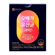종근당건강 오메가 유산균 더블액션 480mg x 30캡슐 x 2개입, 3박스