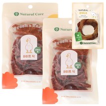네츄럴코어 바이트 덕/치킨 강아지간식 70g, 덕 2팩+오리링 1p