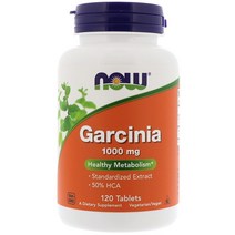 Now Foods 가르시니아 1000mg 타블렛, 120개입, 1개, 120정
