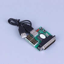 PC 진단 카드 USB 포스트 마더 보드 분석기 테스터 노트북 컴퓨터 액세서리, 검은 색