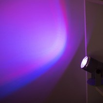 미니 LED 무대 스포트 라이트 경량 휴대용 각도 조절 램프 파티 댄스 플로어 RGB 1W 디스코 Dj 바 Ktv 조명, 06 Purple light
