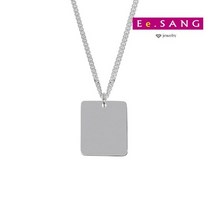 이상주얼리/치매 사각 실버목걸이 925목걸이