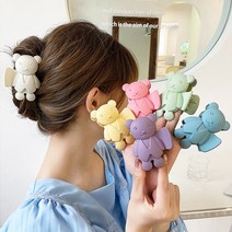 홀리지 곰므 귀여운 데일리 곰돌이 헤어 집게핀
