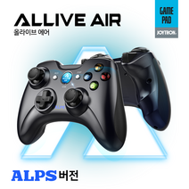 PC XBOX 기반 피파4 무선 게임패드 컨트롤러 조이스틱 블루투스 엑박패드 스마트폰, 올라이브 에어 블랙(무선), 1개