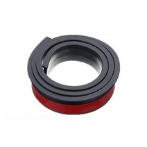 유니버설 블랙 Carbonfiber 휠 펜더 플레어 스트립 눈썹 고무 보호대 가드 안티 충돌 몰딩, 02 38mm black