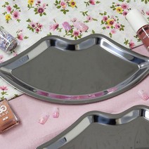 입술모양 스탠 쟁반 플로팅 트레이 철제 실버 철 레트로 메탈 수입 스텐 미니 베이커리 엔틱 작은 1인 화장품 컬러 감성 진열 플레이팅 고급 인테리어 카페 예쁜
