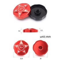 자전거 원형기 가스 포크 커버 Manitou/Magura/FOX-/DT/ROCK SHOX 캡 알루미늄 합금속 사이클링 용품, 01 Red