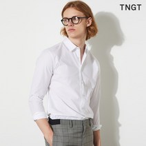 20SS 화이트 솔리드 베이직핏 캐주얼 셔츠 TGSH0E454WT