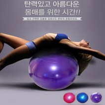 밥심스포츠 짐볼 골반운동기구 스트레칭 다이어트 공 크기, 핑크