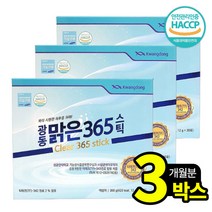 [ 목 관리 제품 ] 광동 맑은 365 스틱 맑은스틱 티에프 TF - 343 길경 사삼 도라지 프로폴리스 기침 가래 기관지 호흡기 건강 광동프로폴리스, 3박스 (3개월분), 30포