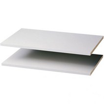Easy Track 2 Count Closet Shelves 24 in-(Pack of 2) White