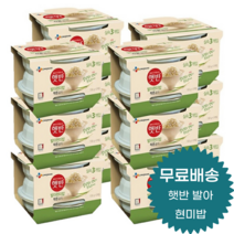 햇반 발아현미밥 130g 210g 작은공기 큰공기 3개 6개 12개 24개 36개 72개, 210 g x 6개입