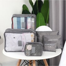 데코온 여행용 패턴 파우치6종 파우치세트