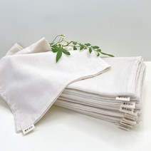 [정련 완료] 이브닝홈 국내 소창 행주 대형 2겹 (43cm x 48cm)