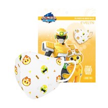 미니특공대 더운날 여름용 어린이 캐릭터 마스크 맥스(옐로우) [20매], 02.소형(5-10세), 04.새미(레드), 02.소형(5-10세)