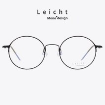 LEICHT 레이츠 안경 LE008 1 베타티타늄 초경량 원형테 메탈테