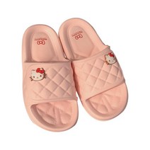 [paldal] 헬로 키티 마이 멜로디 슬리퍼 슬리퍼 룸 슈즈 실내 여름용 화장실 조용한 어린이 여성 캐릭터 귀여운 멋쟁이 남녀 겸용 방 내객용 자택용 (Color : 키티A Size : 22.5-23cm)