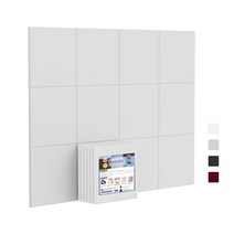 uTVHome Store 소리가 안들리는 방음문 문소음방지 흡음재 차음시트 방음인테리어 흡음판 방음판, White-Solid, 6개