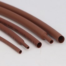 갈색 직경 1 2 3 4 5 6 7 8 9 10 12 14 16 20 25 30 40 50 mm 열 수축 튜브 2:1 폴리올레핀 케이블 슬리브, 01 Brown_17 25mm x 1 Meter