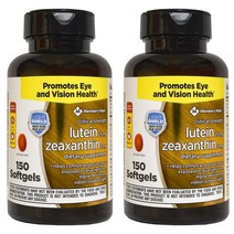 Members Mark 루테인 지아잔틴 복합 추출물 150캡슐 X2팩 Lutein 25mg Zeaxanthin 5mg, 2병, 150