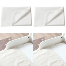 이케아 어린이 매트리스 LEN 렌 매트리스보호패드 화이트 70x100 cm