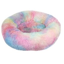 대형견유모차 개모차 강아지 고양이 VIP 링크 라운드 대형 개 소파 침대 세척 가능한 애완 동물 매트 겨울 따뜻한 수면 그물 쿠션 용품, 64.Rainbow - 40cm