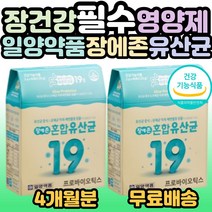 일양약품 장에존 장에좋은 혼합 유산균 장건강 6유산균증식 유해균 억제 배변활동 원활 가족 부모님 부인 남편 시니어 중년 30대 40대 50대 60대 70대 영양제 선물 홈쇼핑추천, 2개, 60포(2개월분)
