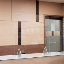 다용도 위생 아크릴 투명 가림막 파티션 가림판 대형 450mm 600mm 3t 일반형 창구형 택, 투명1개, 일반형 450mm