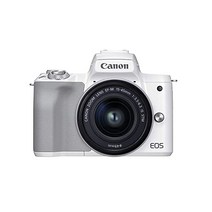 캐논 EOS M50 표시 II 바디 블랙 카메라, White_w/ EF-M15-45mm STM kit