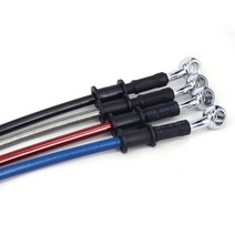 브레이크디스크 디스크브레이크 호환범용 500-1200mm 오토바이 유압 강화 브레이크 클러치 오일 호스 라인, 05 Black 50cm