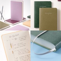 폭시샵 생각보관함 가죽커버 라인 노트 미디움 업무 비즈니스 스케줄 일정 일기 리뷰 기록 스크랩 바이풀디자인, 03 올리브_olive