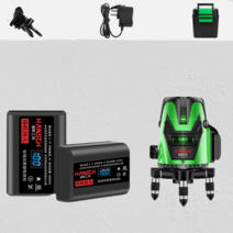 수평 휴대용 레이저레벨기 측정기 전자줄자 미니 모듈 초강력 광파기 측량기 십자 높이 라인 그린 디지털자, 3선식 고급형