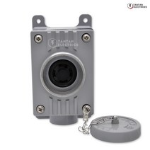 걸림 접지 3상 방수 콘센트 접지 4극 32A 480V 3상 옥외 방우 경남 전기 WEATHER PROOF, 1개