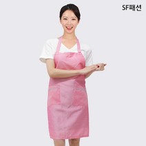 얇은 한복단 앞치마 핑크앞치마, FREE(KAE15), 핑크