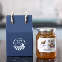 선물박스 수제 과일청 망고패션후르츠청 답례품, 망고패션후르츠청 500g+문구인쇄