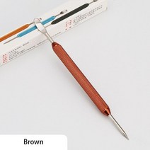 커피아트펜 라떼아트 에칭펜 스테인레스 스틸 커피 풀 꽃 바늘 조각 스틱 카푸치노 라떼 커피 장식 아트 펜 멋진 카페 도구, 갈색