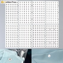 골든트리 원형 사이즈 스티커 60P 10장 1세트 사이즈표기 의류 옷스티커, XXL 10장 1세트