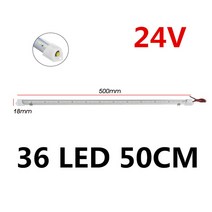 72/108 LED 12V 24V 자동차 인테리어 라이트 바 RV 캠핑카 보트 밴 트럭 트럭 캐 러 밴에 대 한 스위치 독, 07 36 LED 50CM 24V_01 1pcs