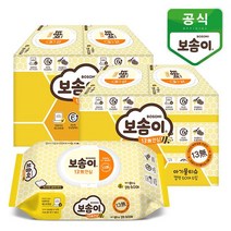 깨끗한나라 보솜이 13무 안심 아기 물티슈 캡형 60매 12팩, 1세트