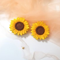 해바라기 차량용 방향제 석고 오너먼트 공작리필오일, 레몬라벤더, OPP봉투포장