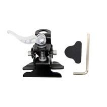 라디오 자동차 안테나 퀵 릴리스 클립 에지 안테나 도난 방지 설치 트렁크 브래킷, 검정