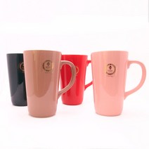 마시 롱 머그 600ml 대용량 머그컵, 레드, 1개